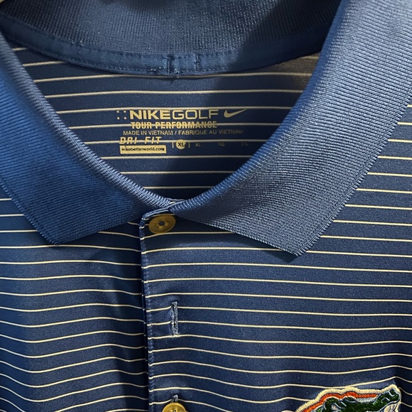 Nike golf tour performance Dri-Fit Florida Gator collared shirt. XL - Picture 3 of 3
